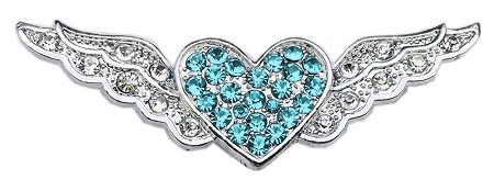 3/8"" Slider Aviator Charm Turquoise