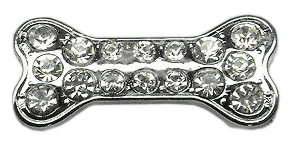 3/8"" Slider Bone Charm Clear