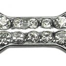 3/8"" Slider Bone Charm Clear