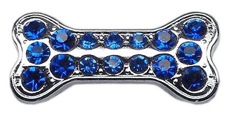 3/8"" Slider Bone Charm Dark Blue