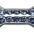 3/8"" Slider Bone Charm Light Blue