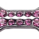 3/8"" Slider Bone Charm Pink