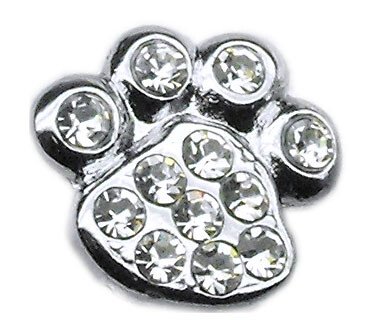 3/8"" Slider Paw Charm Clear