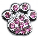 3/8"" Slider Paw Charm Pink