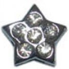 3/8"" Slider Star Charm Clear