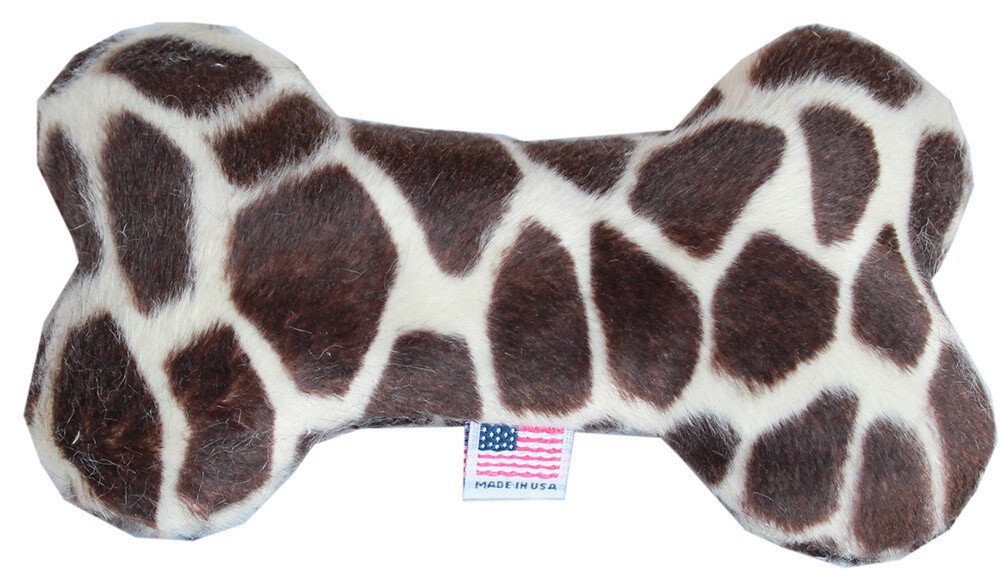 6"" Plush Bone Dog Toy Giraffe