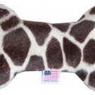6"" Plush Bone Dog Toy Giraffe