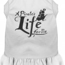 A Pirate's Life Embroidered Dog Dress White XXXL