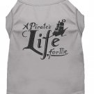 A Pirate's Life Embroidered Dog Shirt Grey Sm (10)