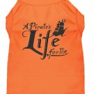 A Pirate's Life Embroidered Dog Shirt Orange XL (16)