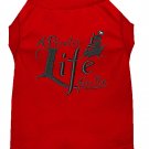 A Pirate's Life Embroidered Dog Shirt Red Med (12)