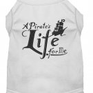 A Pirate's Life Embroidered Dog Shirt White Sm (10)