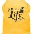 A Pirate's Life Embroidered Dog Shirt Yellow Med (12)