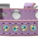 AB Crystal Size 10 Lavender Puppy Collar