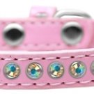 AB Crystal Size 10 Light Pink Puppy Collar