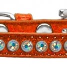 AB Crystal Size 10 Orange Puppy Ice Cream Collar