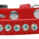 AB Crystal Size 10 Red Puppy Collar