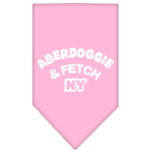 Aberdoggie NY Screen Print Bandana Light Pink Large