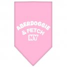 Aberdoggie NY Screen Print Bandana Light Pink Large