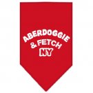 Aberdoggie NY Screen Print Bandana Red Small
