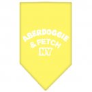 Aberdoggie NY Screen Print Bandana Yellow Large