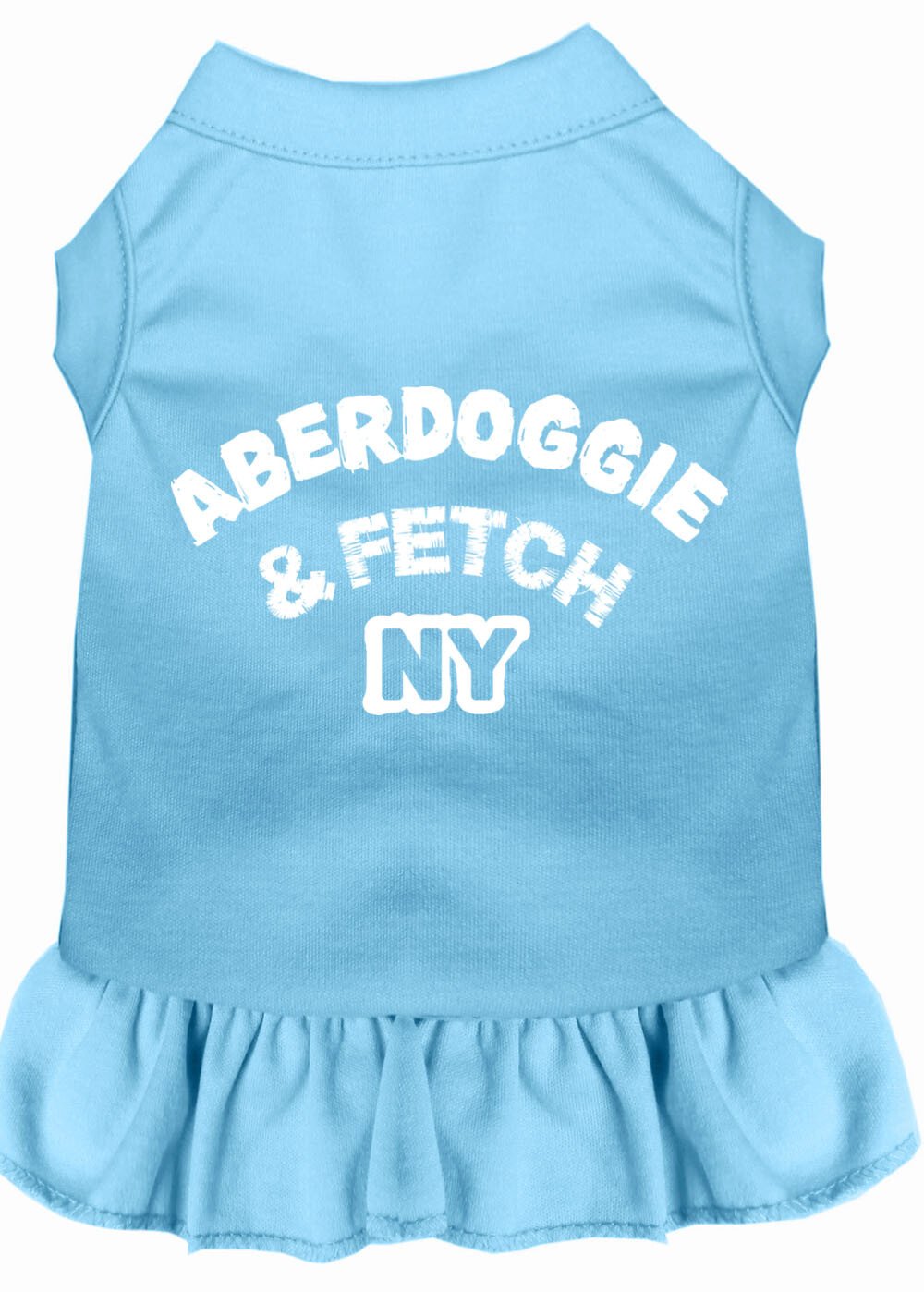 Aberdoggie NY Screen Print Dress Baby Blue Med (12)