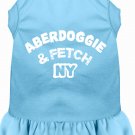 Aberdoggie NY Screen Print Dress Baby Blue Med (12)