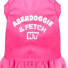 Aberdoggie NY Screen Print Dress Bright Pink XL (16)