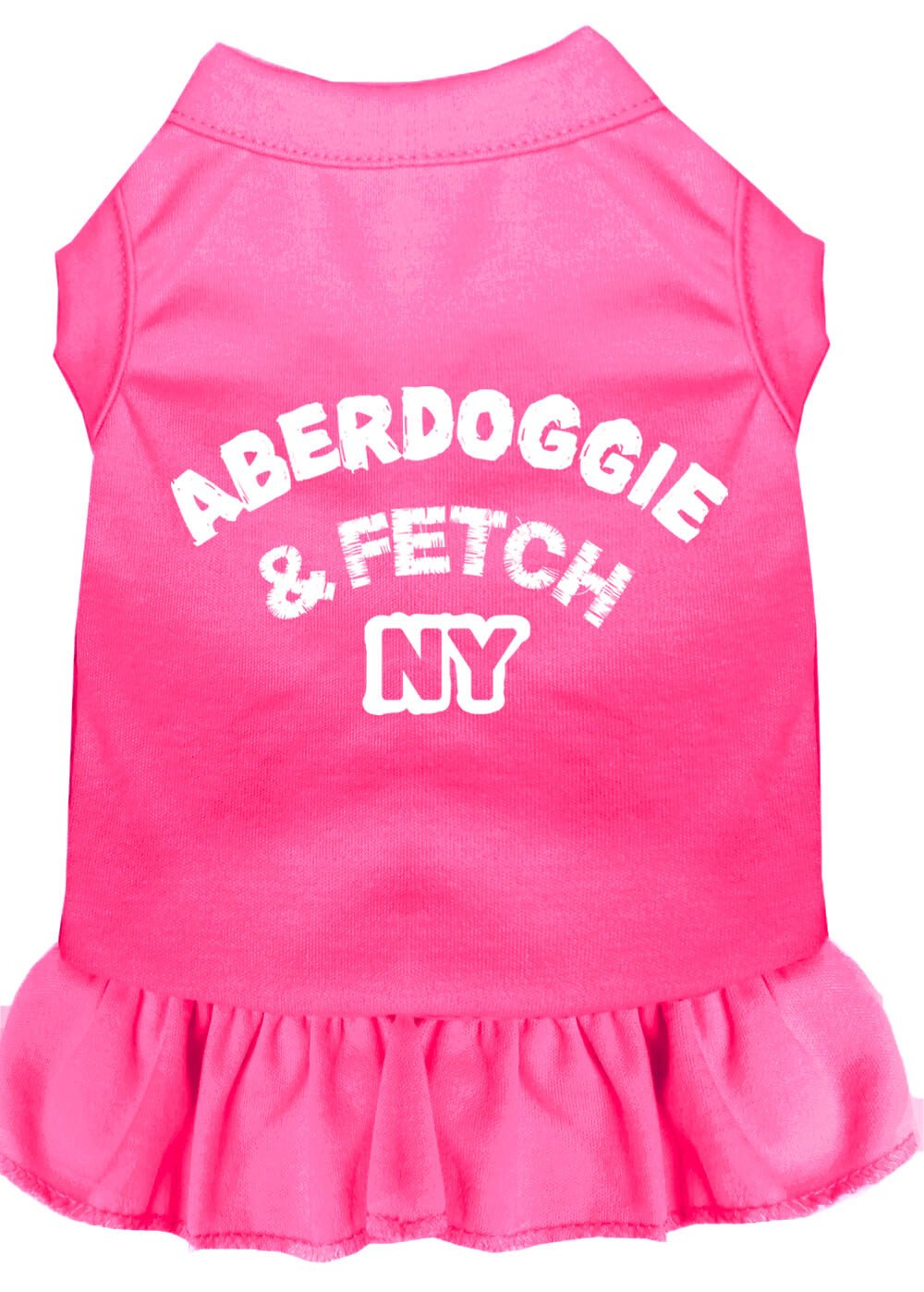 Aberdoggie NY Screen Print Dress Bright Pink XS (8)