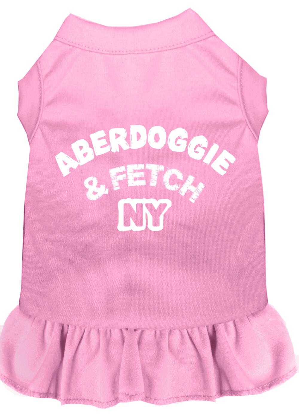 Aberdoggie NY Screen Print Dress Light Pink Lg (14)