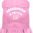 Aberdoggie NY Screen Print Dress Light Pink Lg (14)