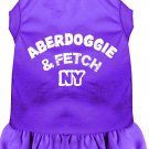 Aberdoggie NY Screen Print Dress Purple Med (12)