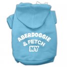 Aberdoggie NY Screenprint Pet Hoodies Baby Blue Size XL (16)