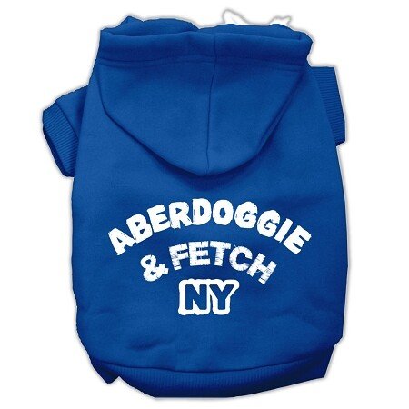 Aberdoggie NY Screenprint Pet Hoodies Blue Size XXL (18)
