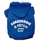 Aberdoggie NY Screenprint Pet Hoodies Blue Size XXXL (20)