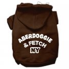 Aberdoggie NY Screenprint Pet Hoodies Brown Size XXL (18)