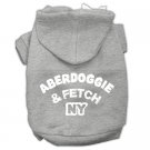 Aberdoggie NY Screenprint Pet Hoodies Grey Size Med (12)