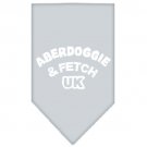 Aberdoggie UK Screen Print Bandana Grey Small
