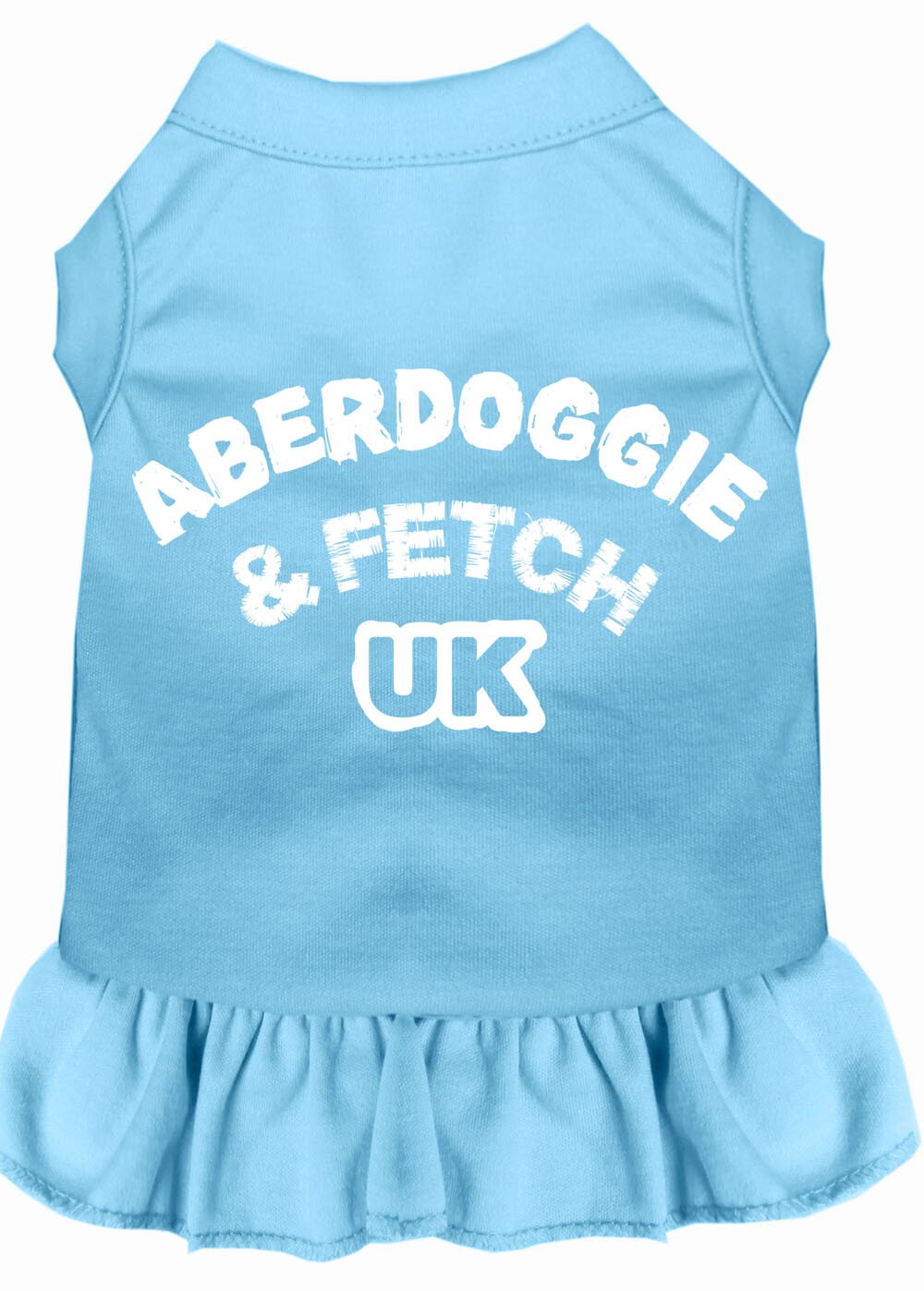Aberdoggie UK Screen Print Dress Baby Blue Lg (14)