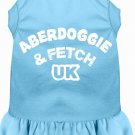 Aberdoggie UK Screen Print Dress Baby Blue Lg (14)
