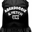 Aberdoggie UK Screen Print Dress Black Lg (14)