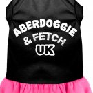 Aberdoggie UK Screen Print Dress Black XL (16)