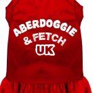 Aberdoggie UK Screen Print Dress Red Lg (14)