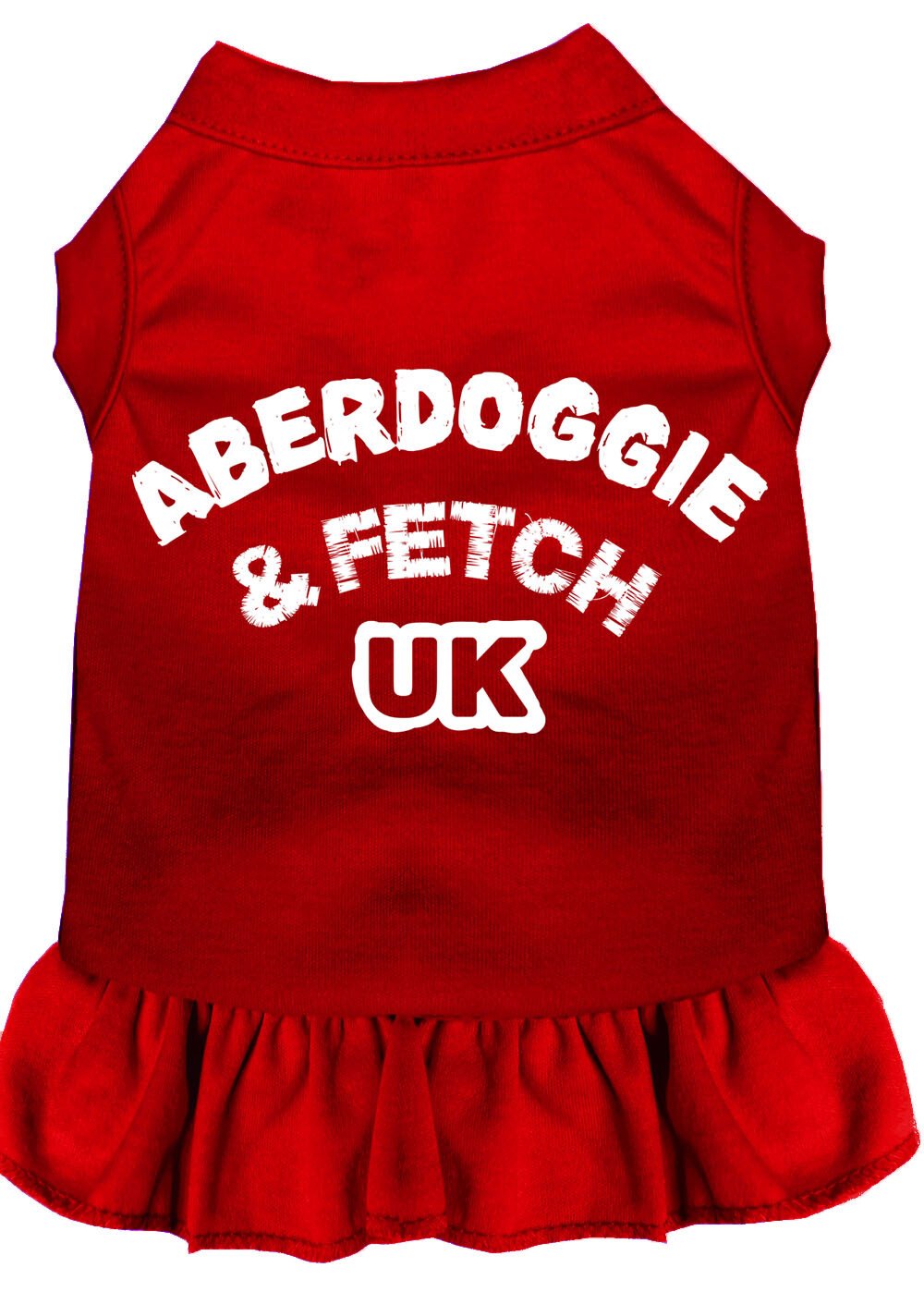 Aberdoggie UK Screen Print Dress Red Sm (10)