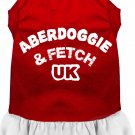 Aberdoggie UK Screen Print Dress Red XXXL (20)