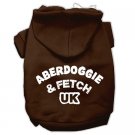 Aberdoggie UK Screenprint Pet Hoodies Brown Size XL (16)