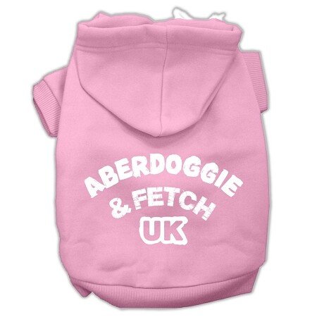 Aberdoggie UK Screenprint Pet Hoodies Light Pink Size Sm (10)