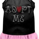 Adopt Me Rhinestone Dresses Black with Light Pink XXL