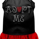 Adopt Me Rhinestone Dresses Black with Red Med