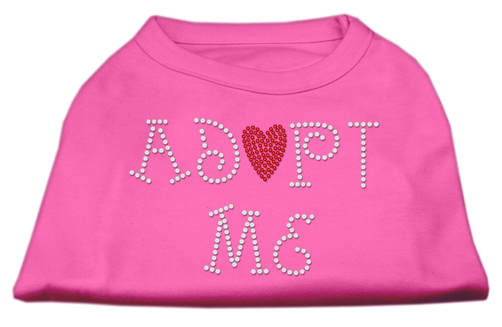 Adopt Me Rhinestone Shirt Bright Pink M